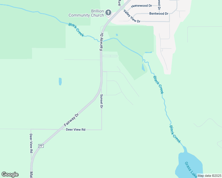 map of restaurants, bars, coffee shops, grocery stores, and more near 1112 Autumn Drive in Brillion