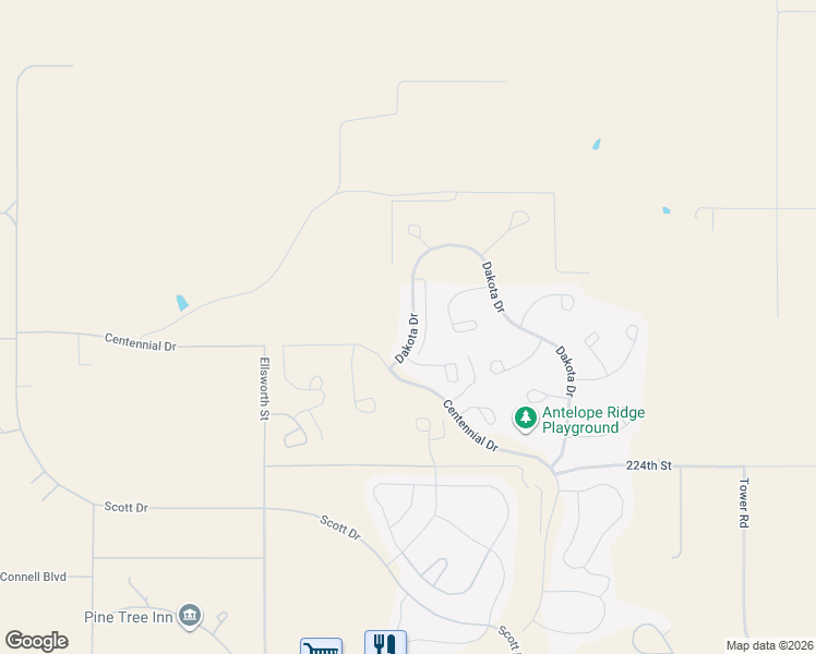 map of restaurants, bars, coffee shops, grocery stores, and more near 1374 Dakota Drive in Box Elder