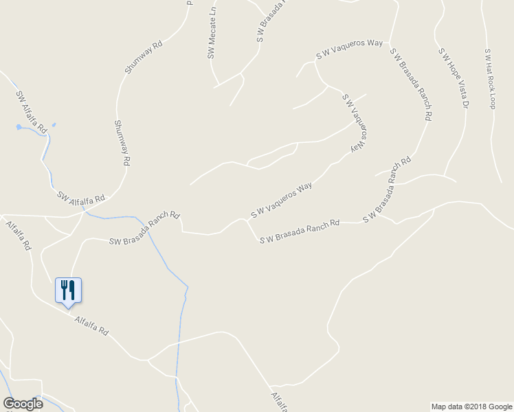 map of restaurants, bars, coffee shops, grocery stores, and more near 16801 South West Brasada Ranch Road in Powell Butte