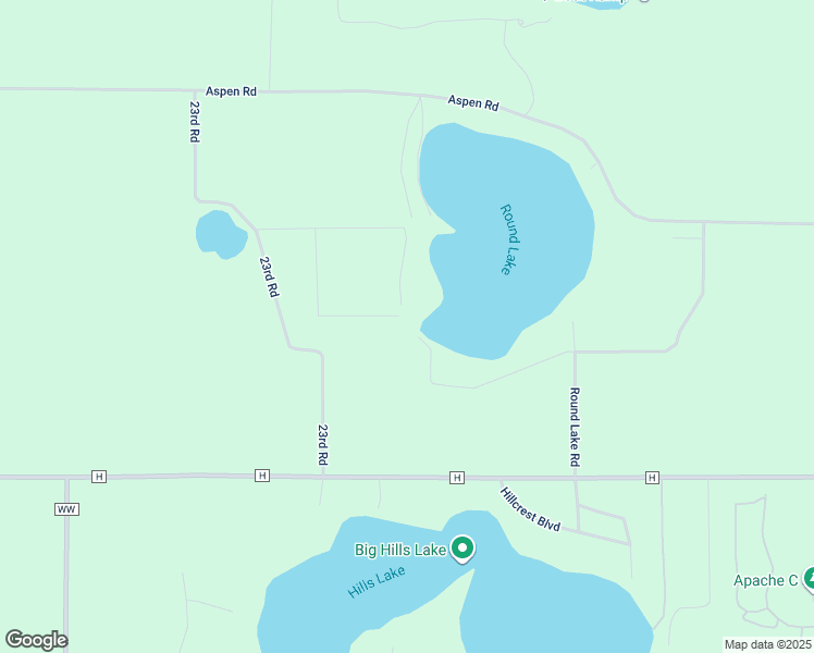 map of restaurants, bars, coffee shops, grocery stores, and more near W5699 Jansen Drive in Wild Rose