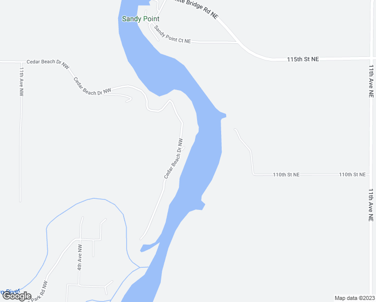 map of restaurants, bars, coffee shops, grocery stores, and more near 11128 Cedar Beach Drive Northwest in Oronoco