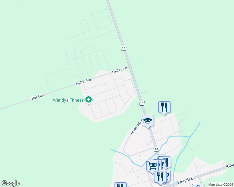 map of restaurants, bars, coffee shops, grocery stores, and more near 2 Pristine Trail in Peterborough County