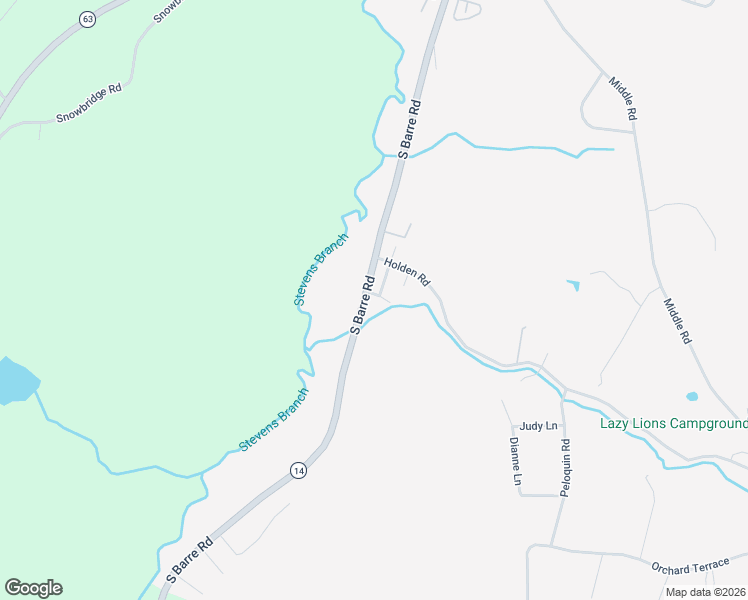 map of restaurants, bars, coffee shops, grocery stores, and more near 859 South Barre Road in Barre