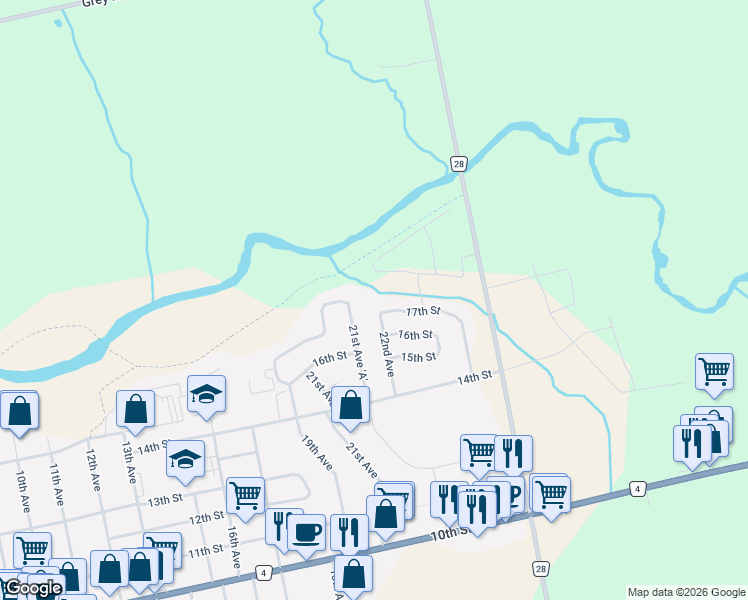 map of restaurants, bars, coffee shops, grocery stores, and more near 699 23rd Avenue in Hanover