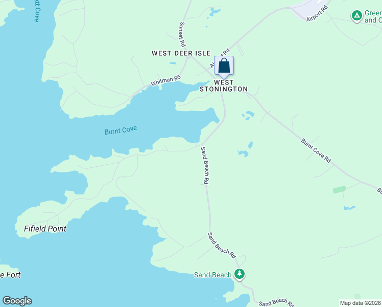 map of restaurants, bars, coffee shops, grocery stores, and more near 12 Fifield Point Road in Stonington