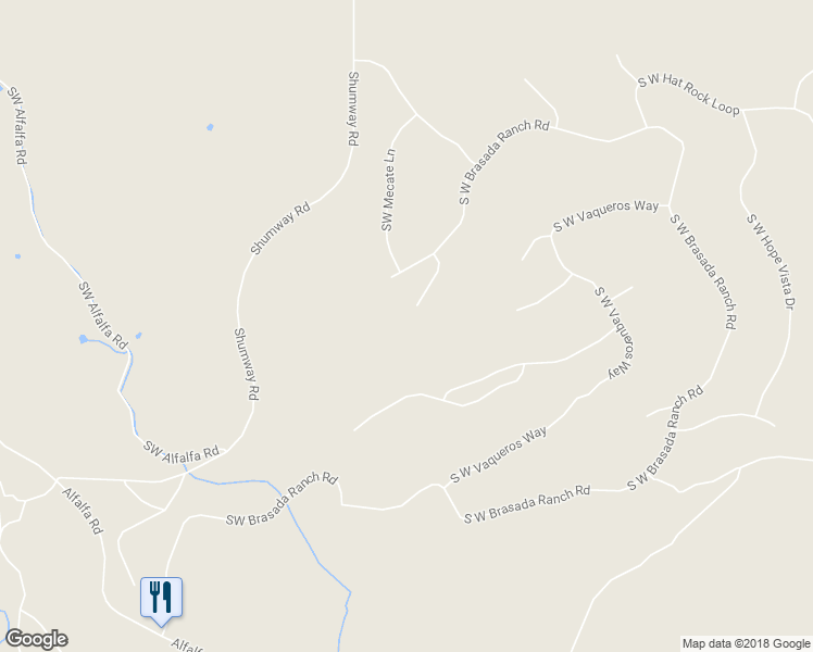 map of restaurants, bars, coffee shops, grocery stores, and more near 15832 Southwest Arroyo Court in Powell Butte