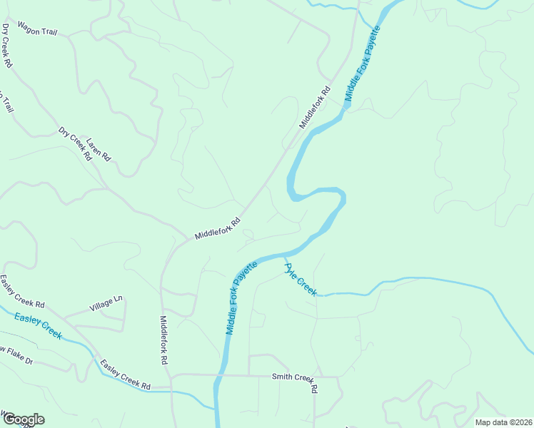 map of restaurants, bars, coffee shops, grocery stores, and more near 16 River Road in Garden Valley