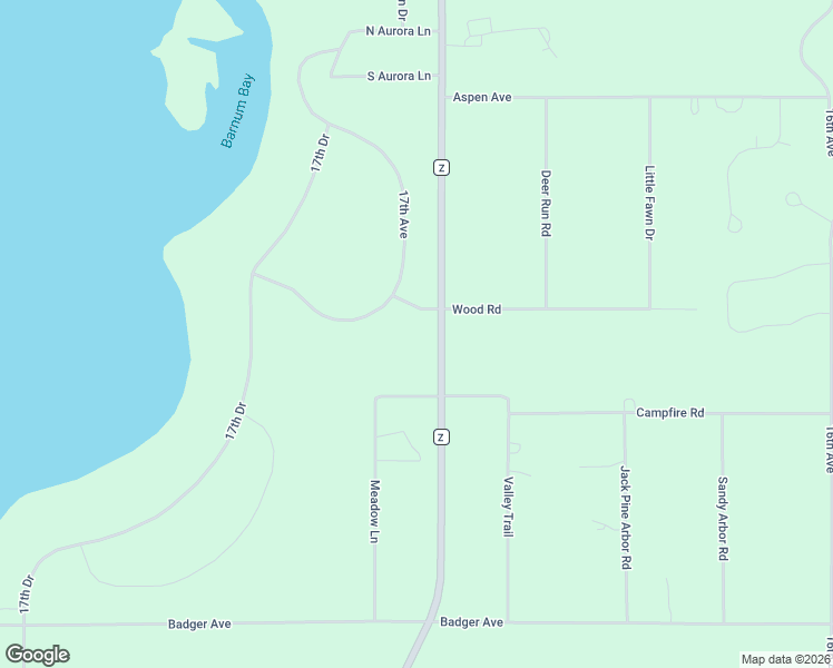 map of restaurants, bars, coffee shops, grocery stores, and more near 1681 Wood Road in Nekoosa