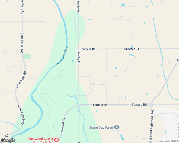map of restaurants, bars, coffee shops, grocery stores, and more near 65110 Swalley Road in Bend
