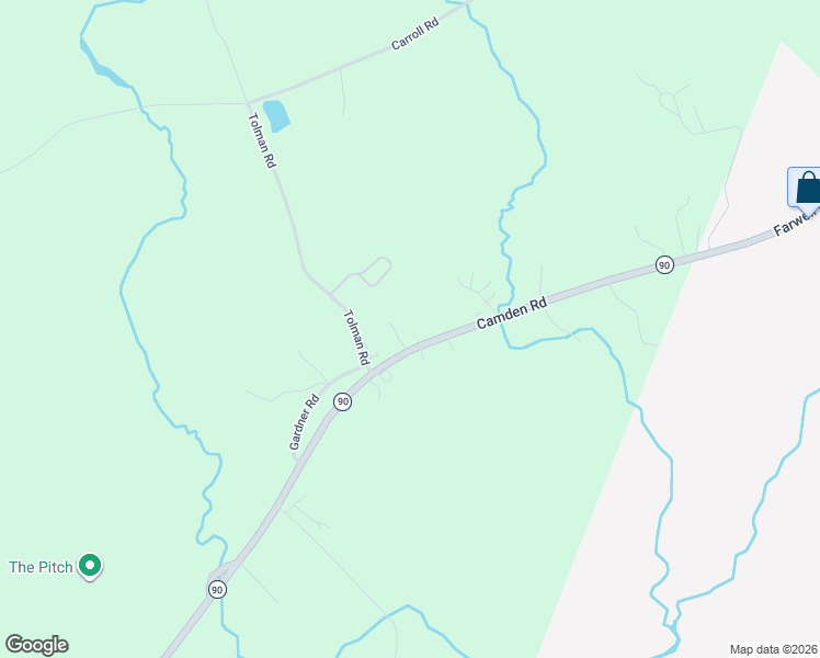 map of restaurants, bars, coffee shops, grocery stores, and more near 3014-3112 Camden Road in Warren