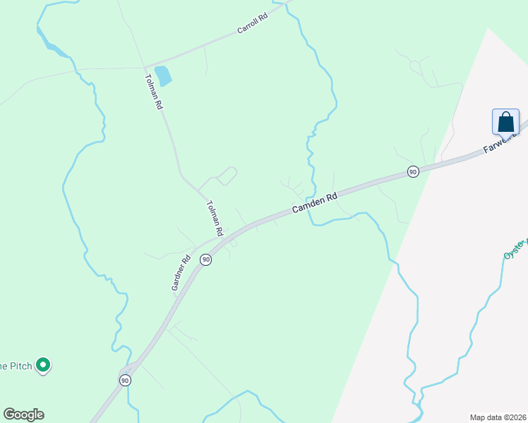 map of restaurants, bars, coffee shops, grocery stores, and more near 3014 Camden Road in Warren