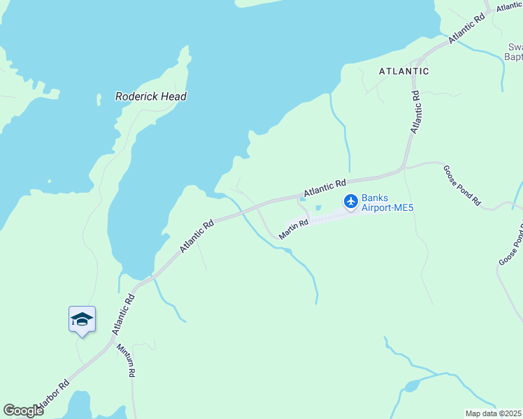 map of restaurants, bars, coffee shops, grocery stores, and more near 11 Mackerel Cove Road in Swans Island