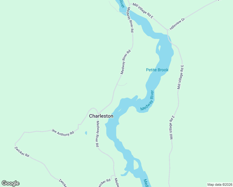 map of restaurants, bars, coffee shops, grocery stores, and more near 595 Medway River Road in Mill Village