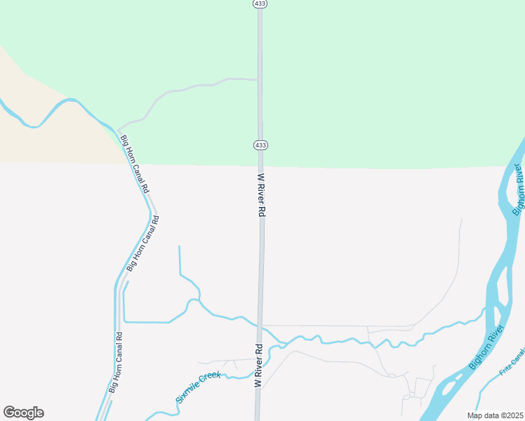 map of restaurants, bars, coffee shops, grocery stores, and more near 20 Highway 433 in Worland