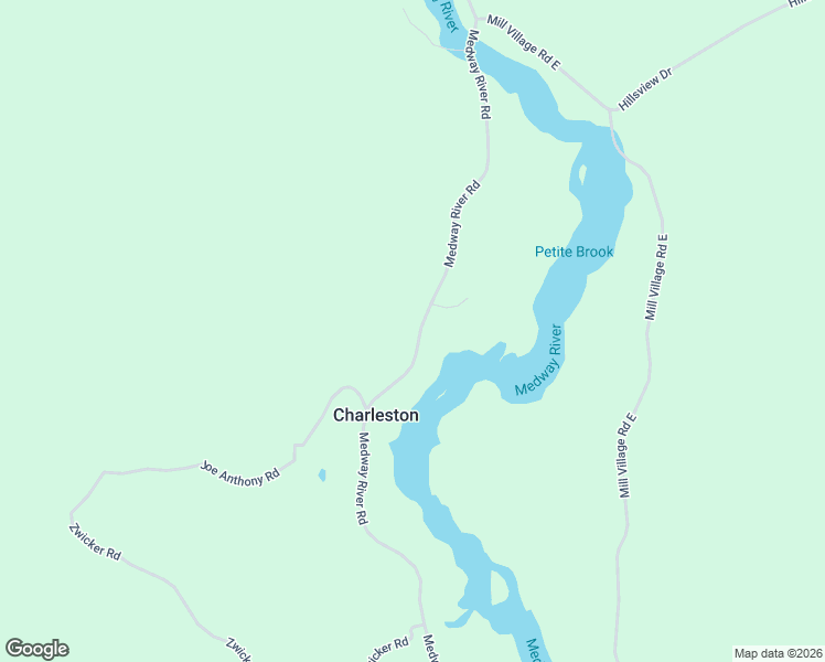 map of restaurants, bars, coffee shops, grocery stores, and more near 595 Medway River Road in Mill Village