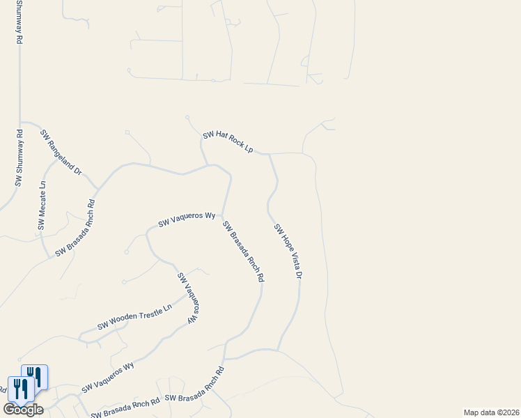 map of restaurants, bars, coffee shops, grocery stores, and more near 15457 South West Hope Vista Drive in Powell Butte