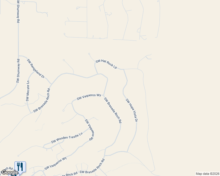 map of restaurants, bars, coffee shops, grocery stores, and more near 16164 South West Brasada Ranch Road in Powell Butte