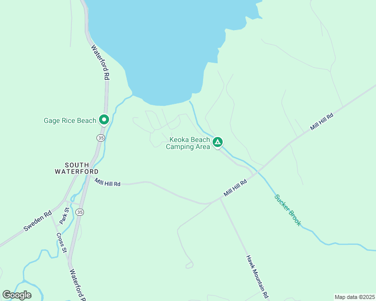 map of restaurants, bars, coffee shops, grocery stores, and more near 1 Keoka Beach Trail in Waterford