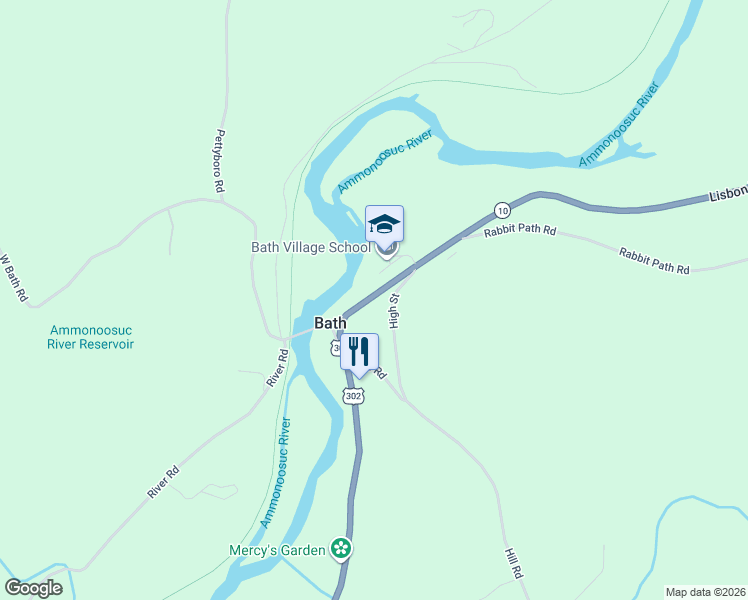 map of restaurants, bars, coffee shops, grocery stores, and more near 42 Lisbon Road in Bath