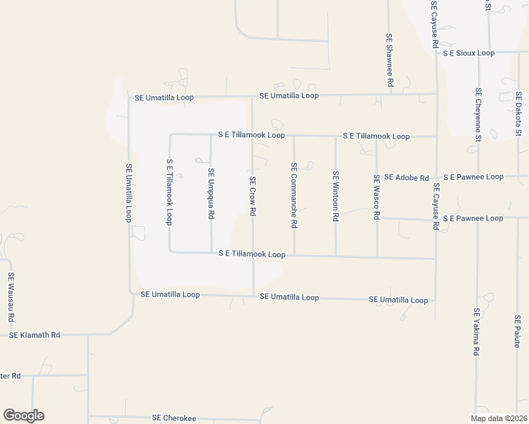 map of restaurants, bars, coffee shops, grocery stores, and more near 14716 Southeast Crow Road in Prineville