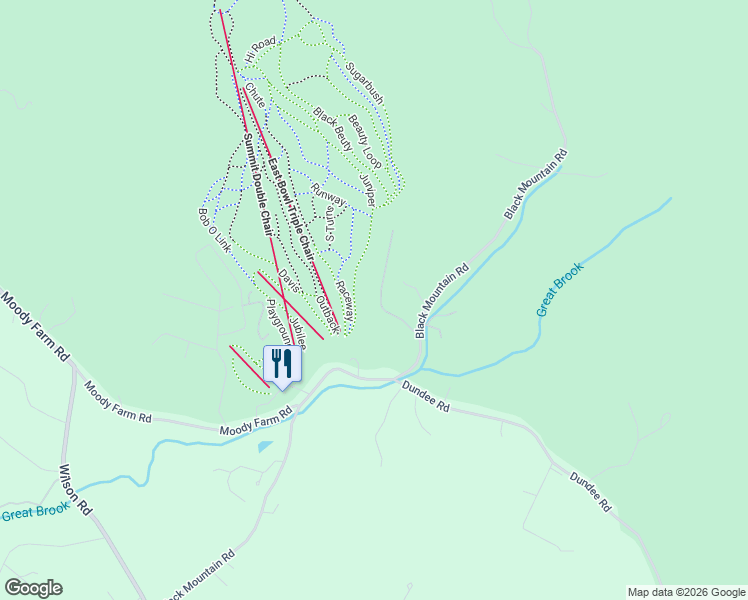 map of restaurants, bars, coffee shops, grocery stores, and more near 16 Davis Lane in Jackson