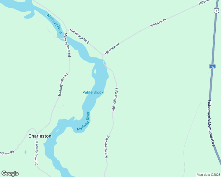 map of restaurants, bars, coffee shops, grocery stores, and more near 500 Mill Village Road East in Mill Village