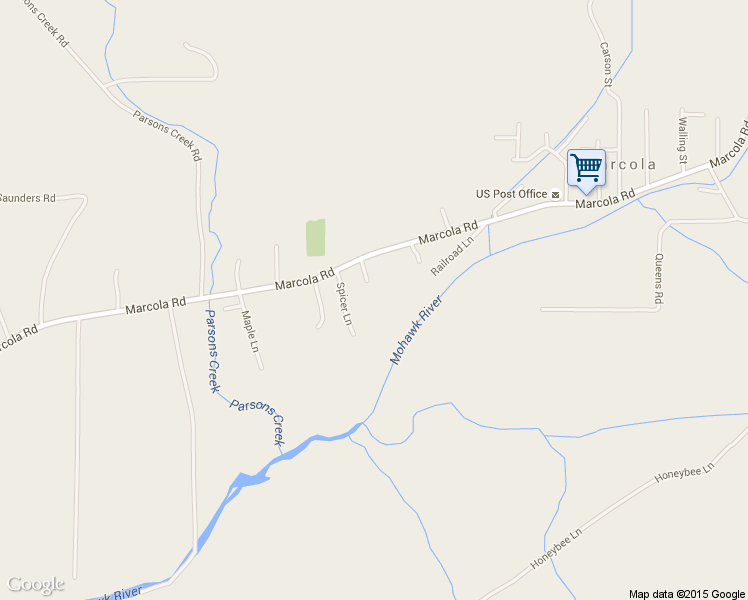 map of restaurants, bars, coffee shops, grocery stores, and more near 92065 Marcola Road in Marcola