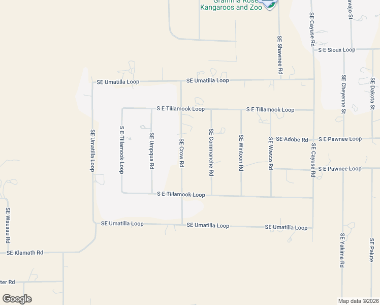 map of restaurants, bars, coffee shops, grocery stores, and more near 14716 Southeast Crow Road in Prineville