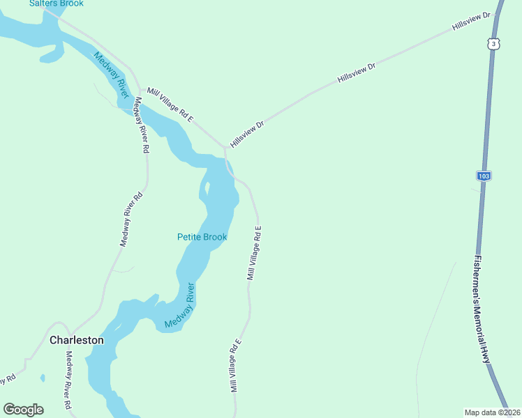 map of restaurants, bars, coffee shops, grocery stores, and more near 500 Mill Village Road East in Mill Village