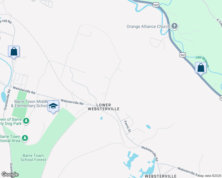 map of restaurants, bars, coffee shops, grocery stores, and more near 37 Bolster Road in Barre
