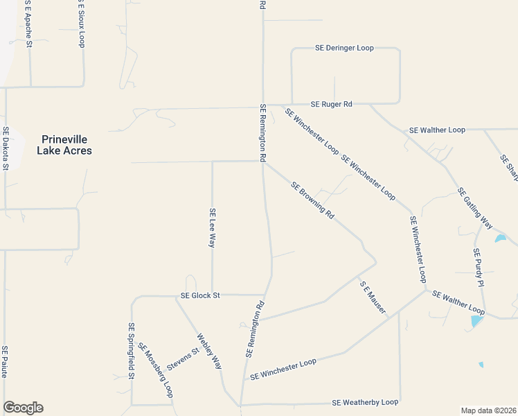 map of restaurants, bars, coffee shops, grocery stores, and more near 14599 Southeast Remington Road in Prineville
