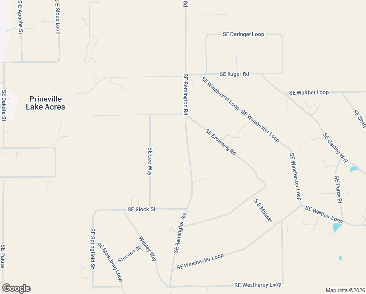 map of restaurants, bars, coffee shops, grocery stores, and more near 14599 Southeast Remington Road in Prineville