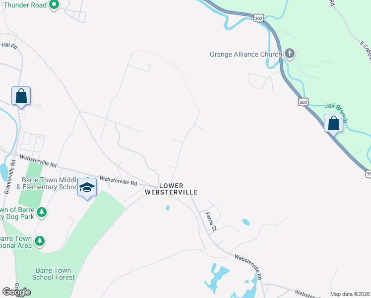 map of restaurants, bars, coffee shops, grocery stores, and more near 37 Bolster Road in Barre