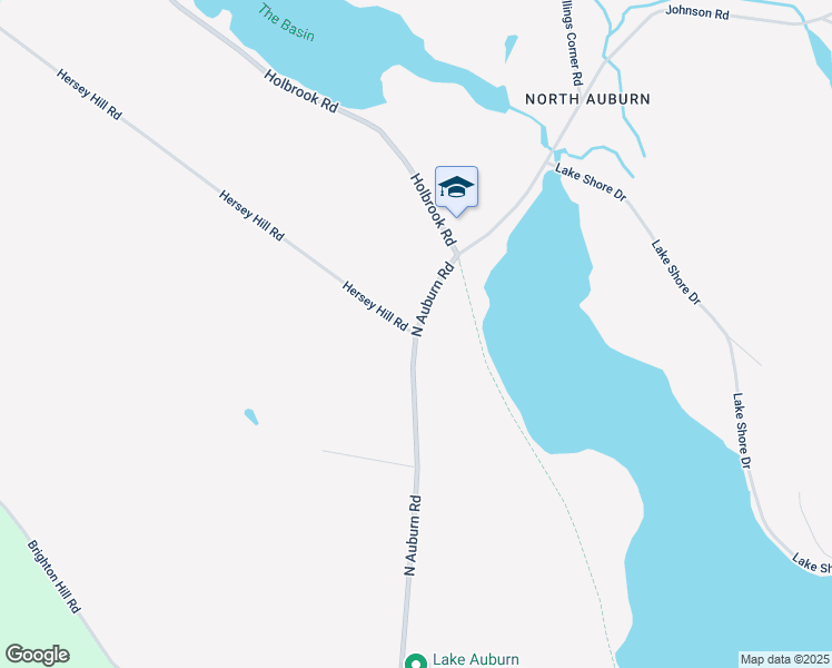 map of restaurants, bars, coffee shops, grocery stores, and more near 400 North Auburn Road in Auburn