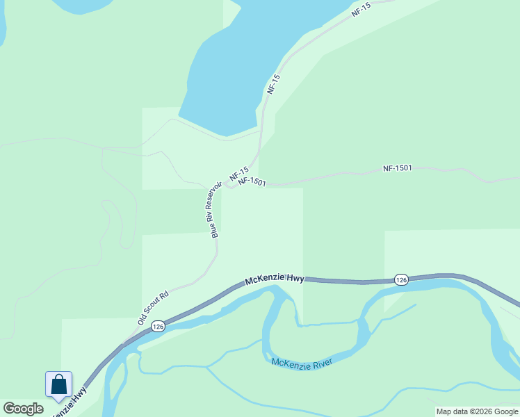 map of restaurants, bars, coffee shops, grocery stores, and more near 53205 McKenzie Highway in Lane County