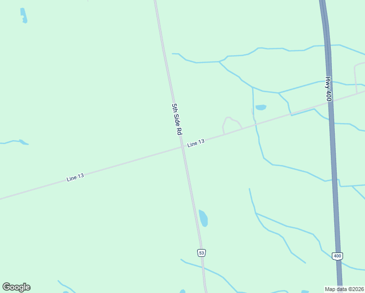 map of restaurants, bars, coffee shops, grocery stores, and more near Line 13 in Bradford West Gwillimbury