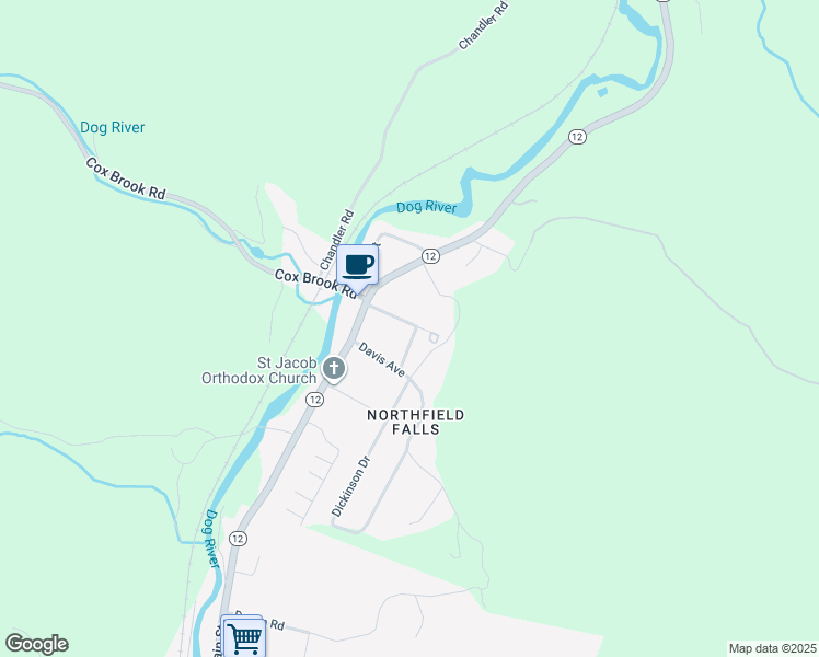 map of restaurants, bars, coffee shops, grocery stores, and more near in Northfield