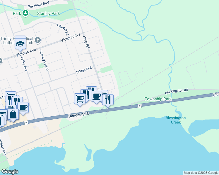 map of restaurants, bars, coffee shops, grocery stores, and more near in Belleville