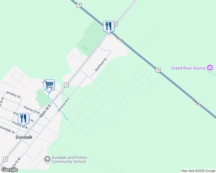 map of restaurants, bars, coffee shops, grocery stores, and more near in 