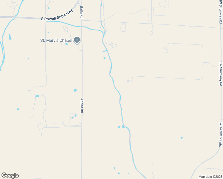 map of restaurants, bars, coffee shops, grocery stores, and more near 14908 Southwest Alfalfa Road in Powell Butte