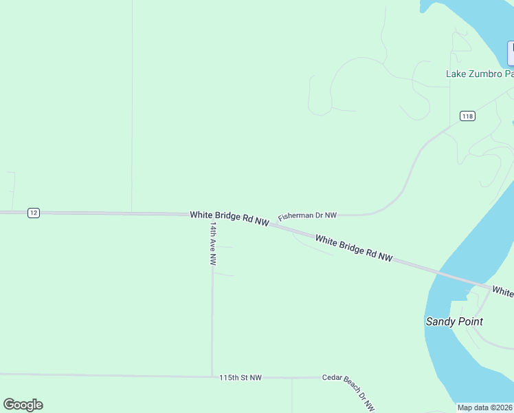map of restaurants, bars, coffee shops, grocery stores, and more near 1289 White Bridge Road Northwest in Oronoco