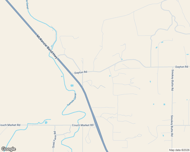 map of restaurants, bars, coffee shops, grocery stores, and more near 19189 Dayton Road in Bend