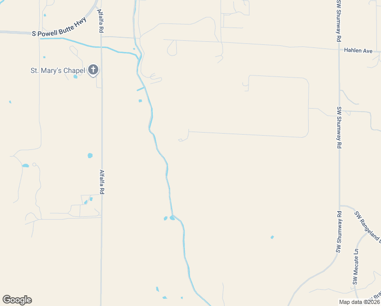 map of restaurants, bars, coffee shops, grocery stores, and more near 14908 Southwest Alfalfa Road in Powell Butte