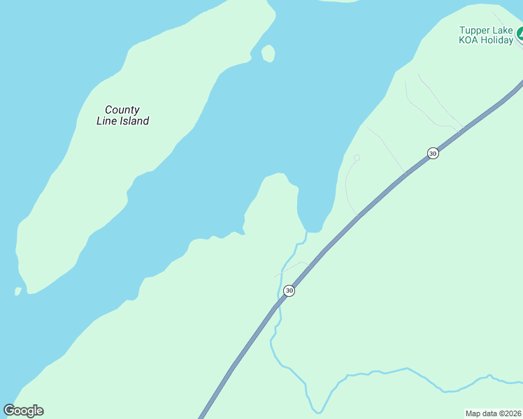 map of restaurants, bars, coffee shops, grocery stores, and more near 24 Hemlock Ledge Road in Tupper Lake