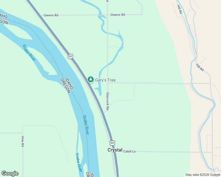 map of restaurants, bars, coffee shops, grocery stores, and more near 446 Glascock Road in Weiser