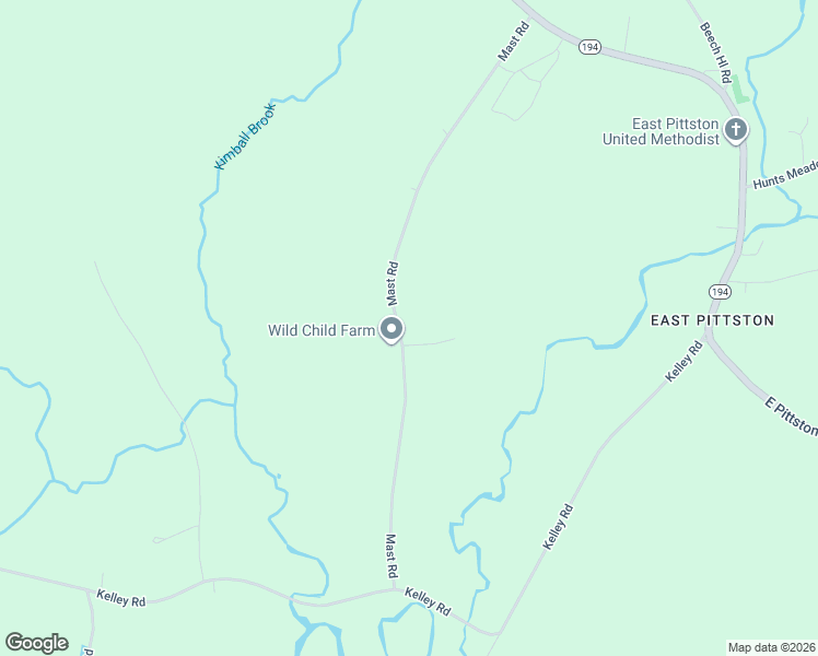 map of restaurants, bars, coffee shops, grocery stores, and more near 144 Mast Road in Pittston