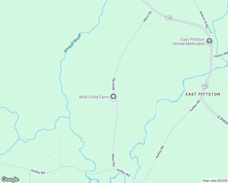 map of restaurants, bars, coffee shops, grocery stores, and more near 144 Mast Road in Pittston