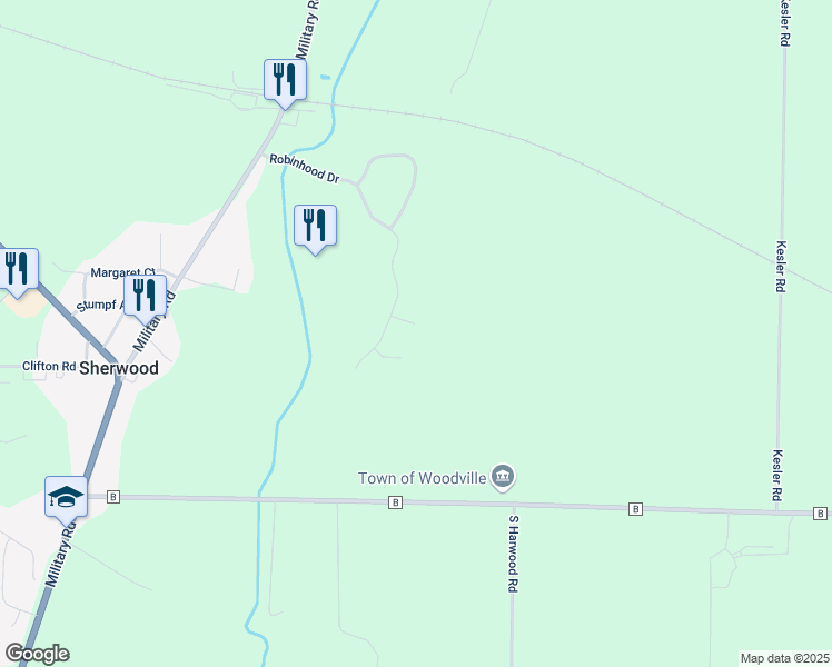 map of restaurants, bars, coffee shops, grocery stores, and more near W184 Allen Dale Lane in Sherwood