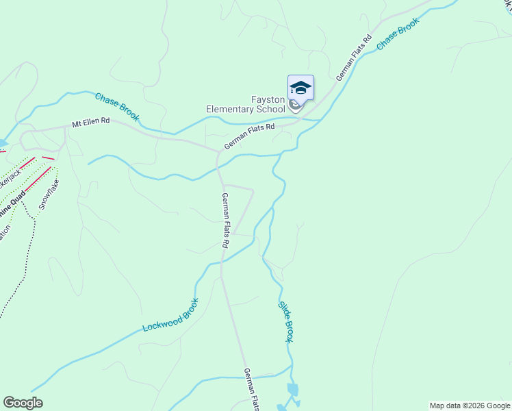map of restaurants, bars, coffee shops, grocery stores, and more near 98 Lockwood Brook Road in Waitsfield