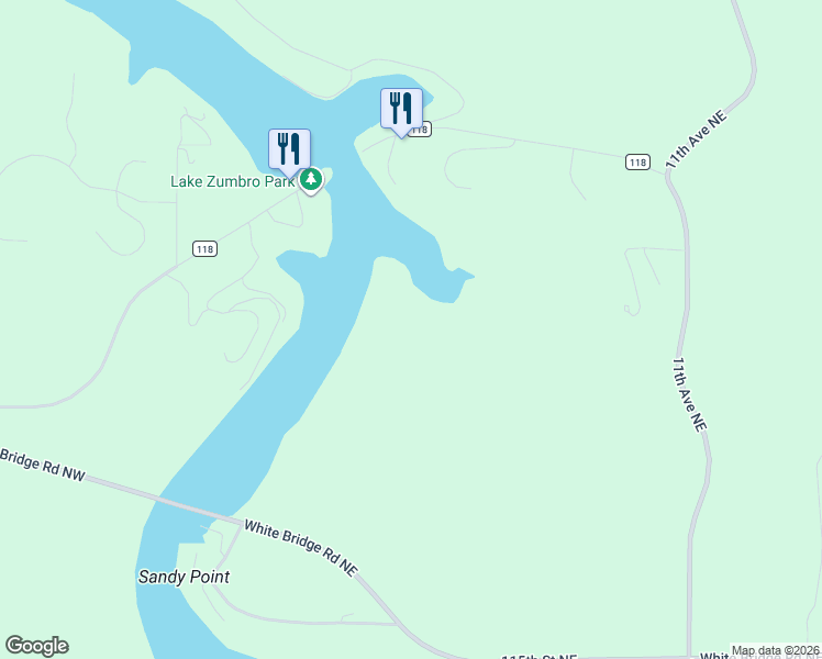 map of restaurants, bars, coffee shops, grocery stores, and more near 36 Blakely Court Northwest in Oronoco